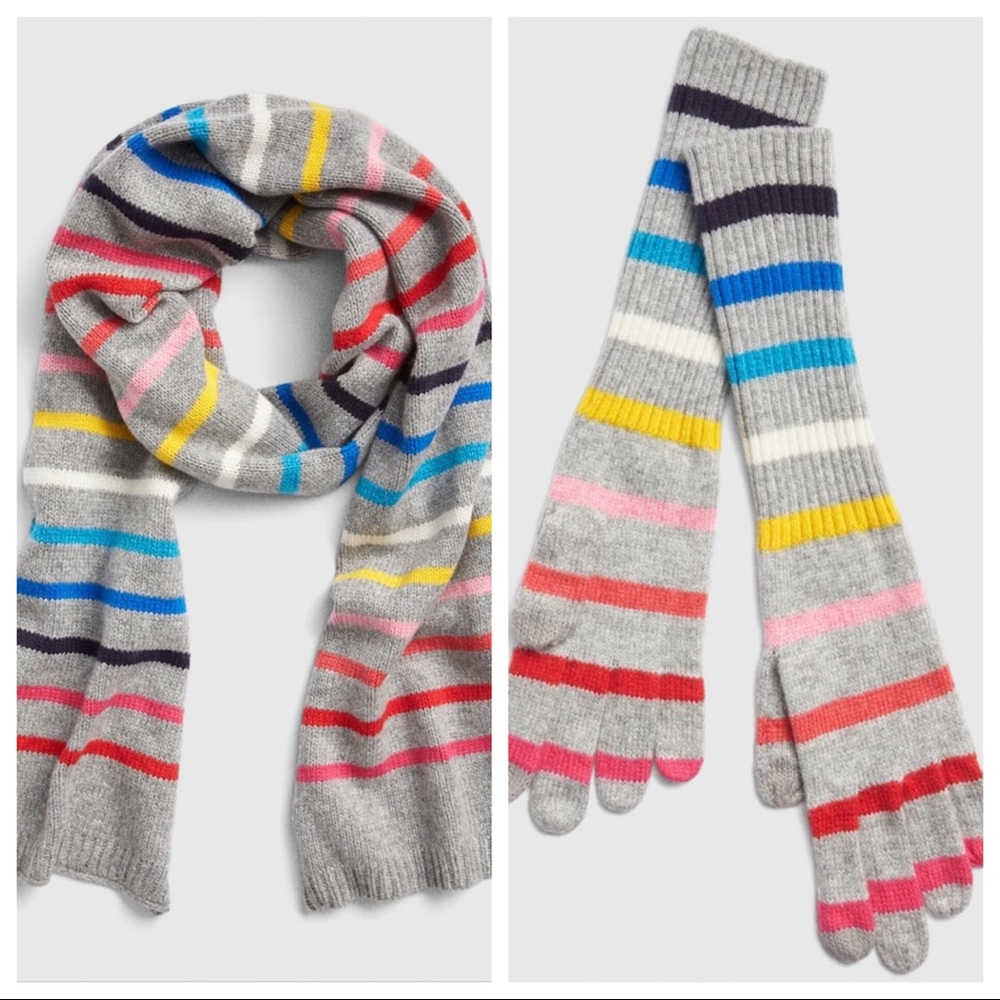 GAP scarf and gloves